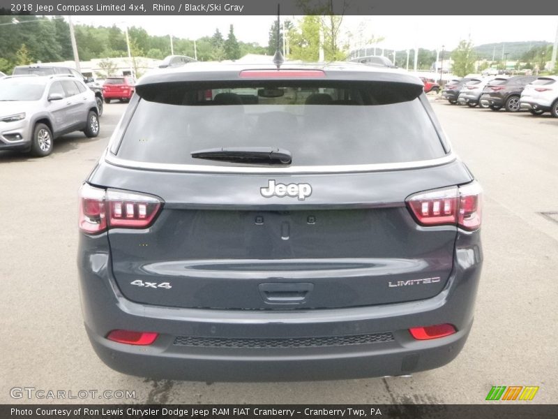 Rhino / Black/Ski Gray 2018 Jeep Compass Limited 4x4