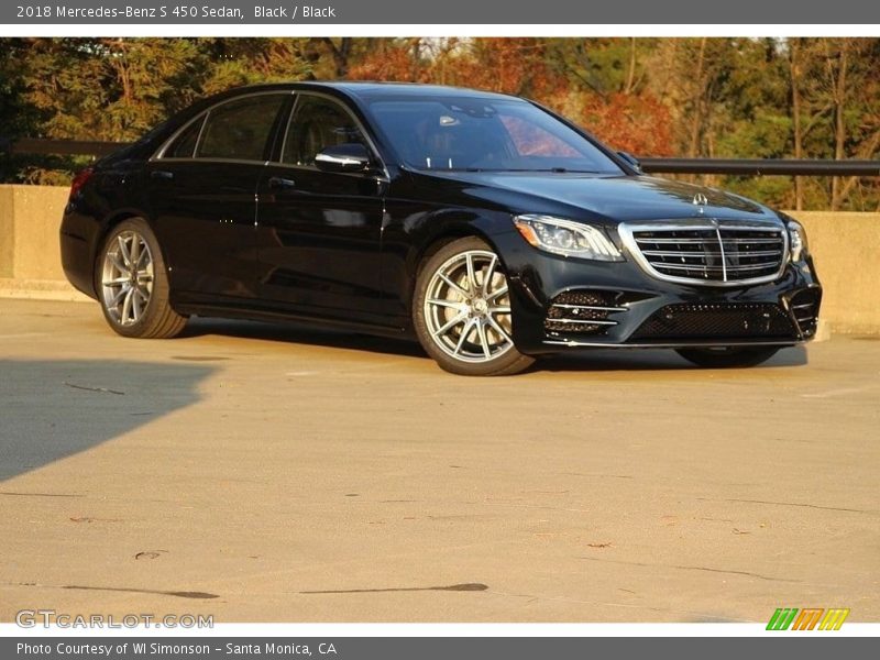 Black / Black 2018 Mercedes-Benz S 450 Sedan