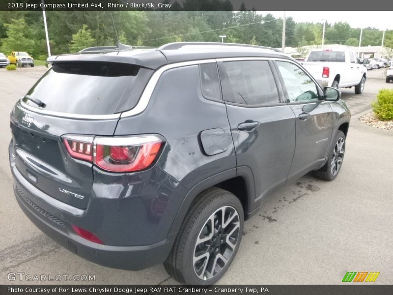 Rhino / Black/Ski Gray 2018 Jeep Compass Limited 4x4
