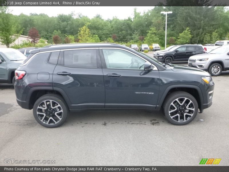 Rhino / Black/Ski Gray 2018 Jeep Compass Limited 4x4
