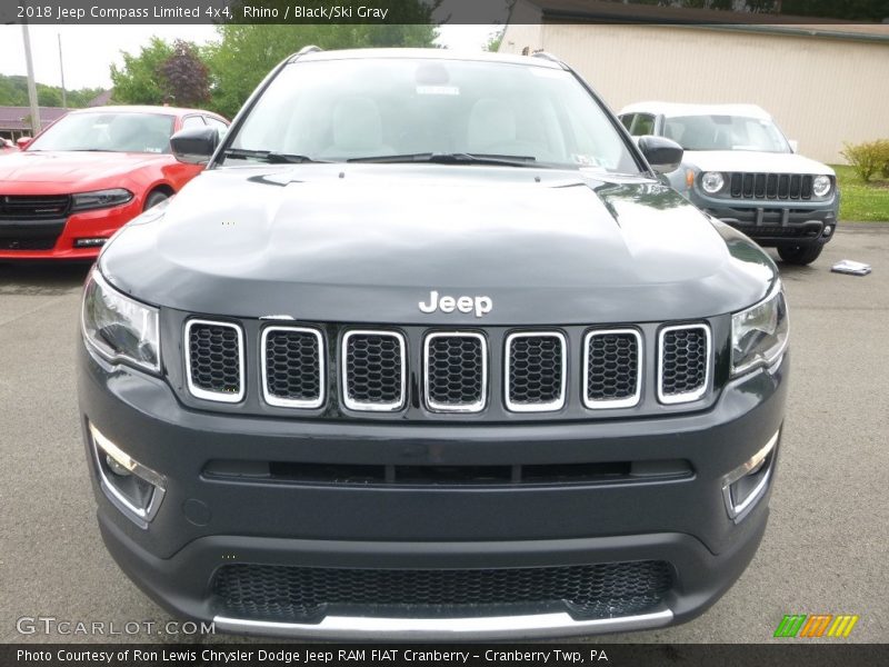 Rhino / Black/Ski Gray 2018 Jeep Compass Limited 4x4