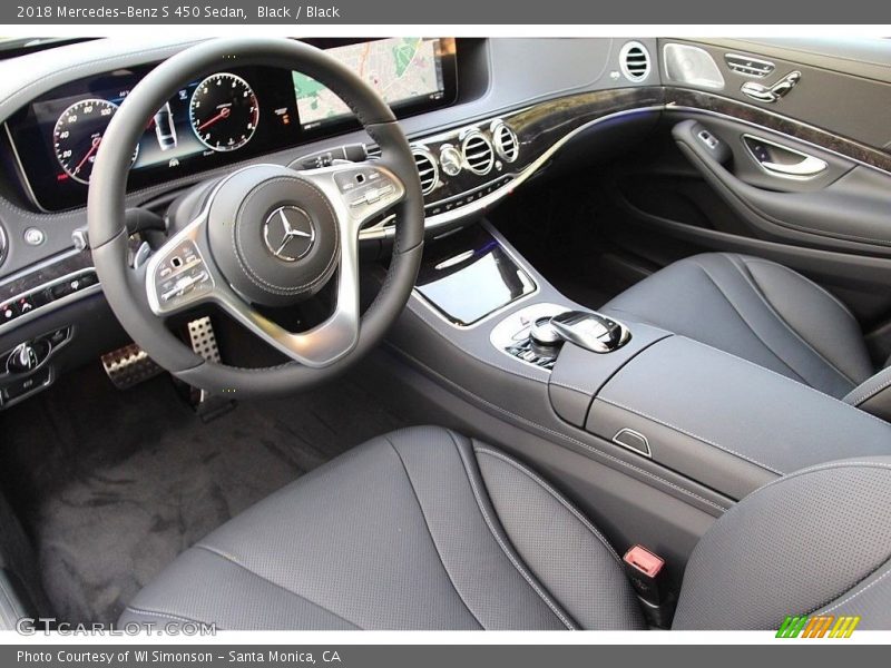 Black / Black 2018 Mercedes-Benz S 450 Sedan