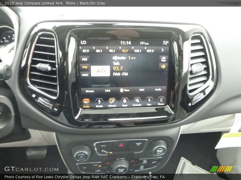 Rhino / Black/Ski Gray 2018 Jeep Compass Limited 4x4