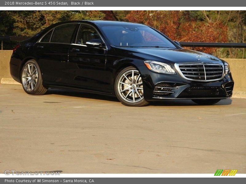 Black / Black 2018 Mercedes-Benz S 450 Sedan