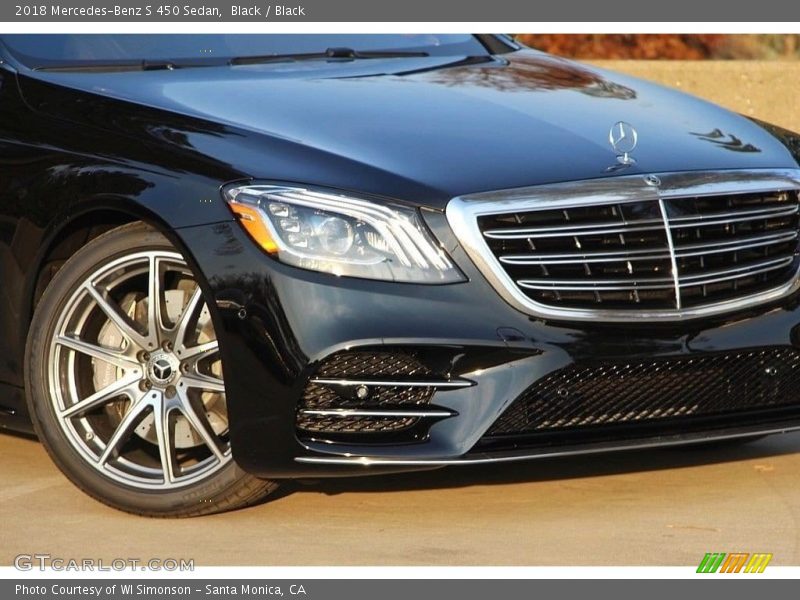 Black / Black 2018 Mercedes-Benz S 450 Sedan