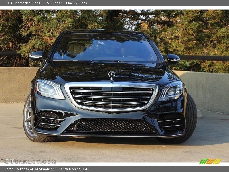 Black / Black 2018 Mercedes-Benz S 450 Sedan