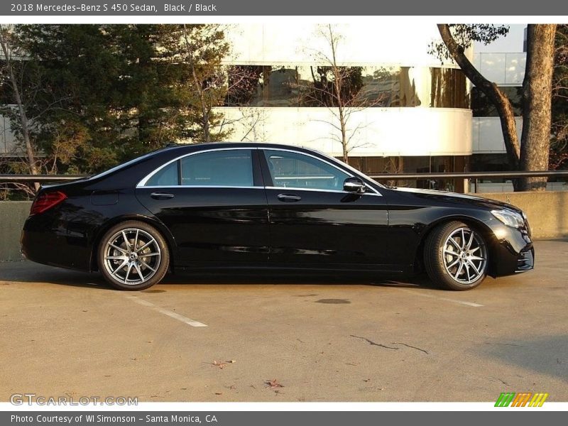Black / Black 2018 Mercedes-Benz S 450 Sedan