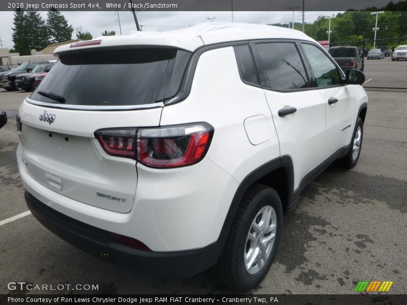 White / Black/Sandstorm 2018 Jeep Compass Sport 4x4