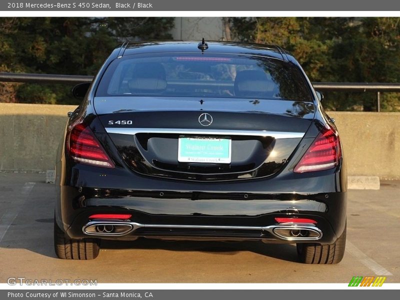 Black / Black 2018 Mercedes-Benz S 450 Sedan