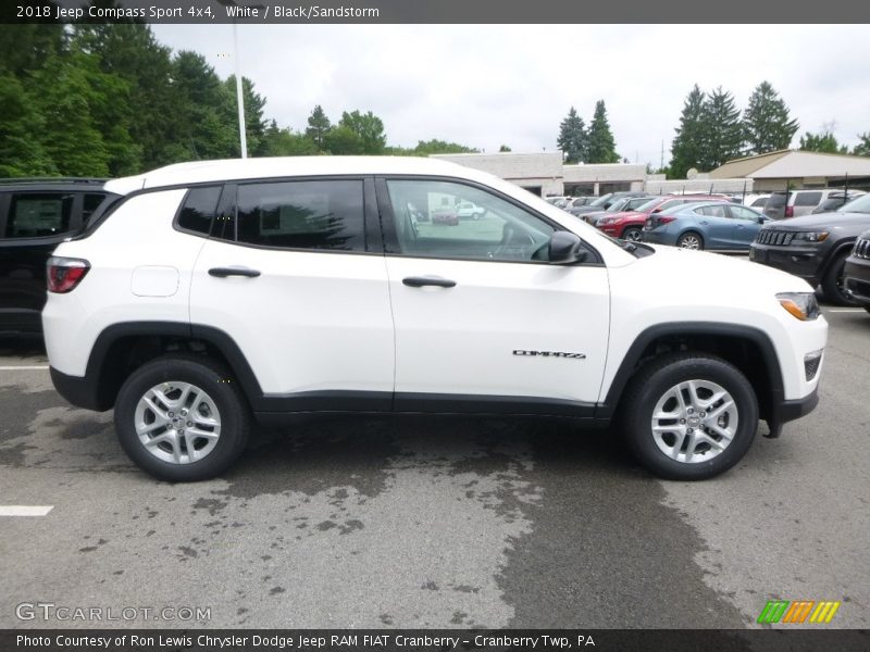 White / Black/Sandstorm 2018 Jeep Compass Sport 4x4