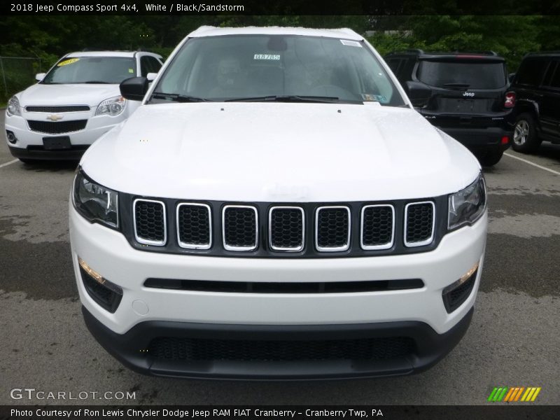 White / Black/Sandstorm 2018 Jeep Compass Sport 4x4