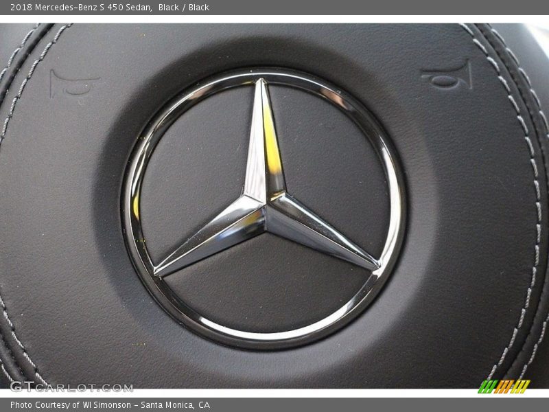 Black / Black 2018 Mercedes-Benz S 450 Sedan