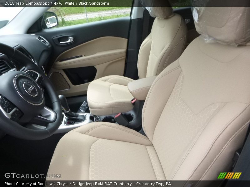 White / Black/Sandstorm 2018 Jeep Compass Sport 4x4