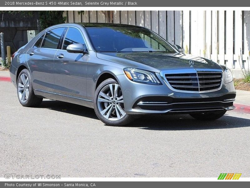 Selenite Grey Metallic / Black 2018 Mercedes-Benz S 450 4Matic Sedan