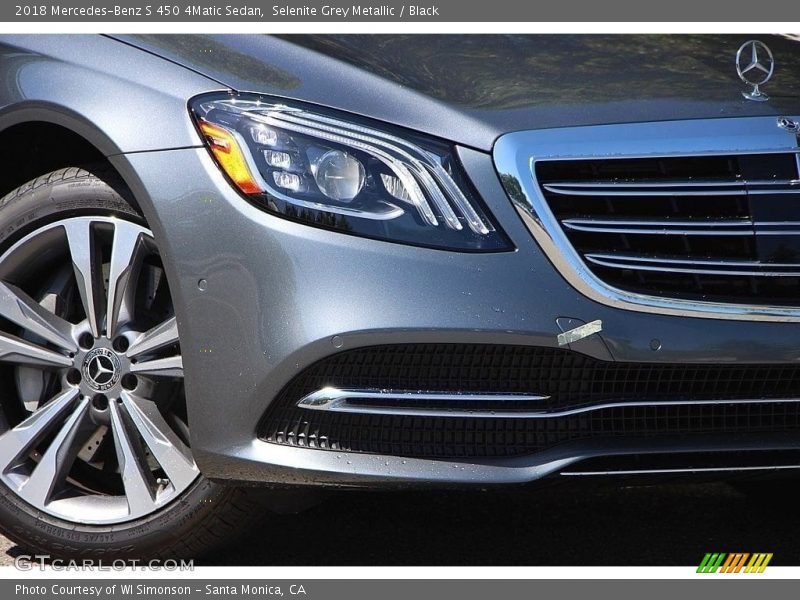 Selenite Grey Metallic / Black 2018 Mercedes-Benz S 450 4Matic Sedan