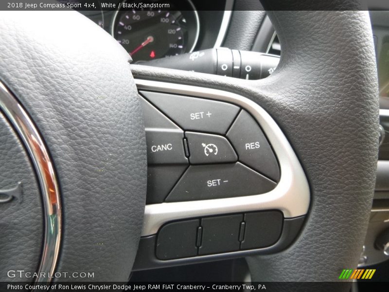 White / Black/Sandstorm 2018 Jeep Compass Sport 4x4