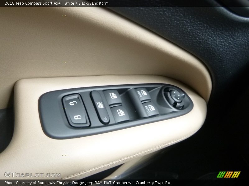 White / Black/Sandstorm 2018 Jeep Compass Sport 4x4