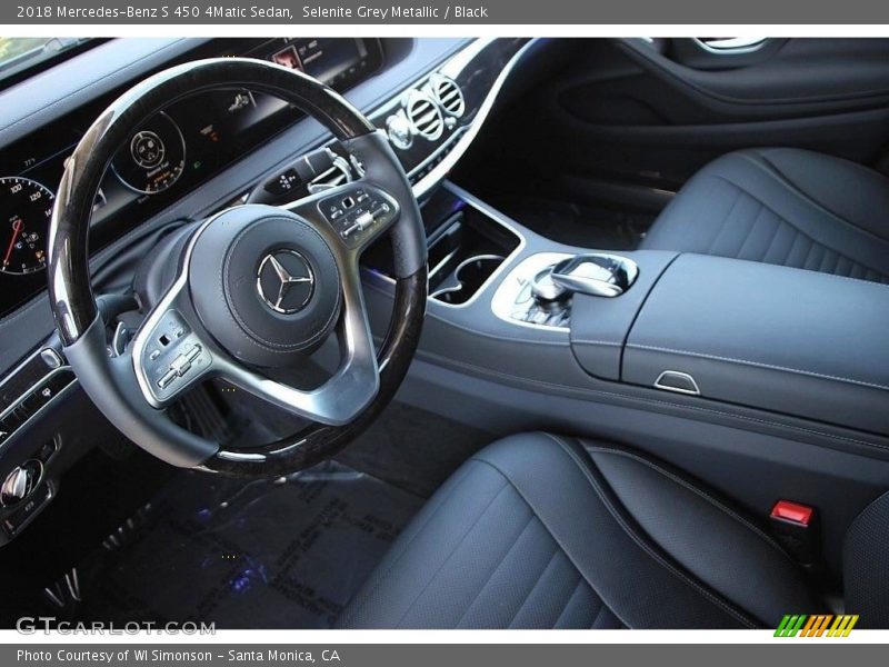 Selenite Grey Metallic / Black 2018 Mercedes-Benz S 450 4Matic Sedan