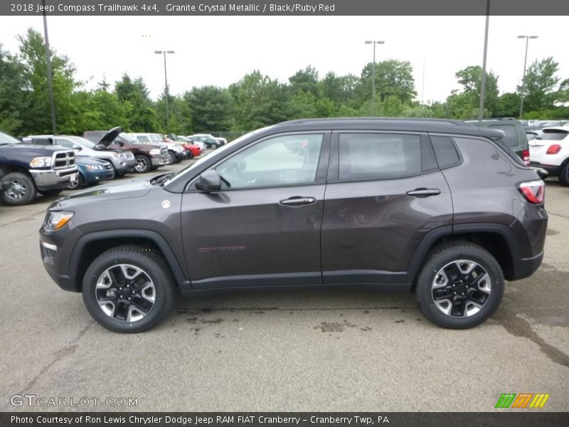 Granite Crystal Metallic / Black/Ruby Red 2018 Jeep Compass Trailhawk 4x4