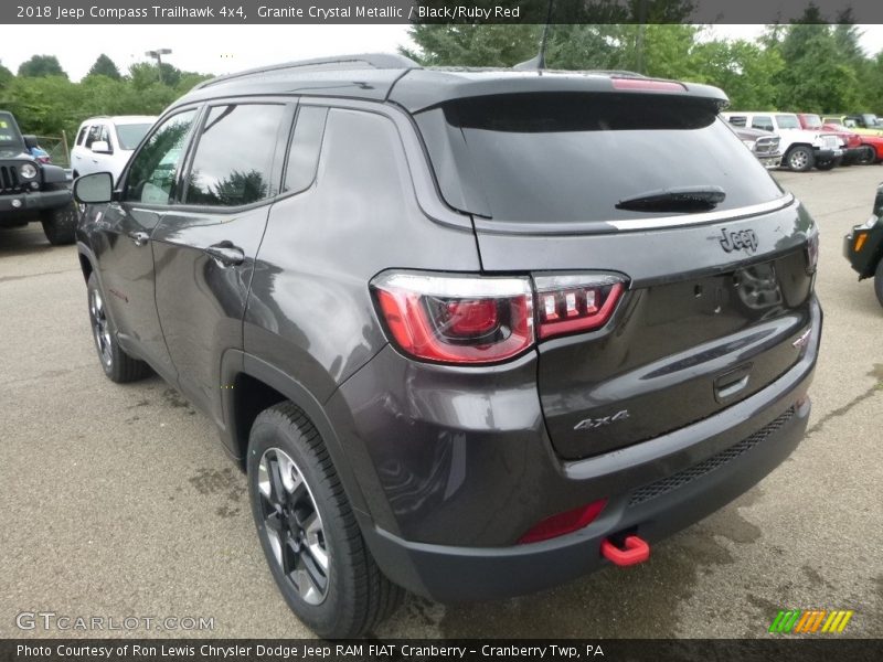 Granite Crystal Metallic / Black/Ruby Red 2018 Jeep Compass Trailhawk 4x4