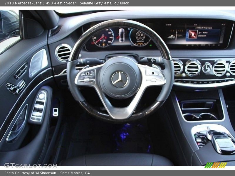 Selenite Grey Metallic / Black 2018 Mercedes-Benz S 450 4Matic Sedan