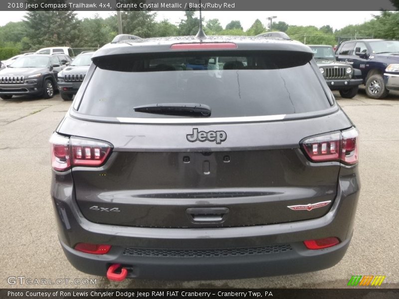 Granite Crystal Metallic / Black/Ruby Red 2018 Jeep Compass Trailhawk 4x4
