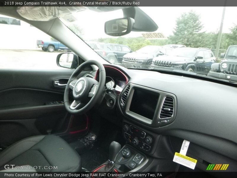 Granite Crystal Metallic / Black/Ruby Red 2018 Jeep Compass Trailhawk 4x4