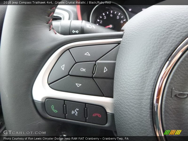 Granite Crystal Metallic / Black/Ruby Red 2018 Jeep Compass Trailhawk 4x4