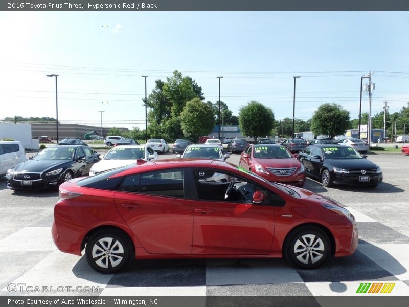 Hypersonic Red / Black 2016 Toyota Prius Three