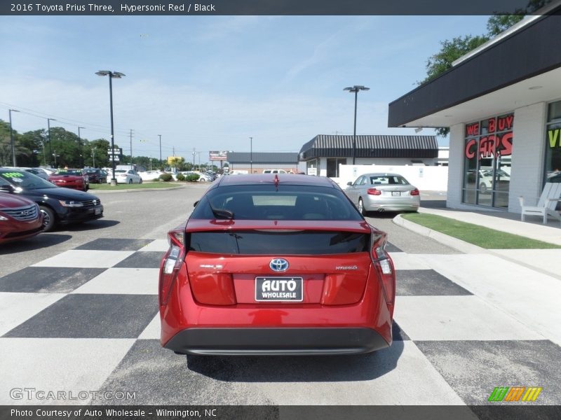 Hypersonic Red / Black 2016 Toyota Prius Three