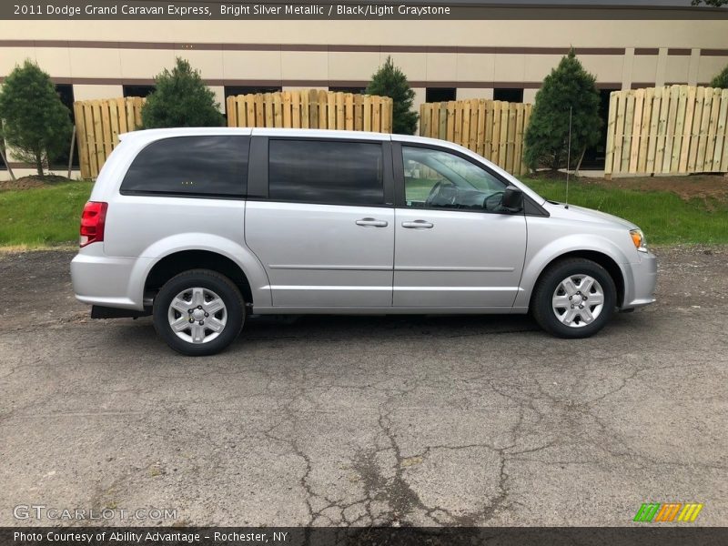 Bright Silver Metallic / Black/Light Graystone 2011 Dodge Grand Caravan Express