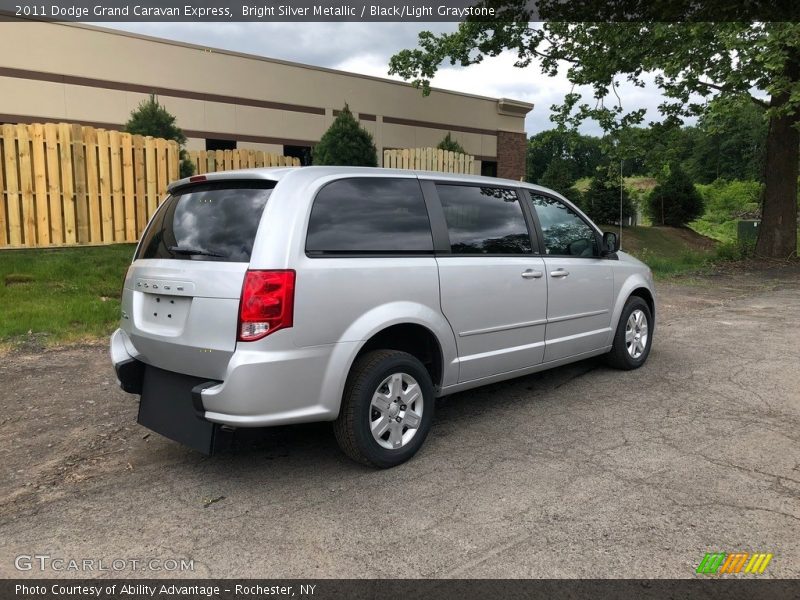 Bright Silver Metallic / Black/Light Graystone 2011 Dodge Grand Caravan Express