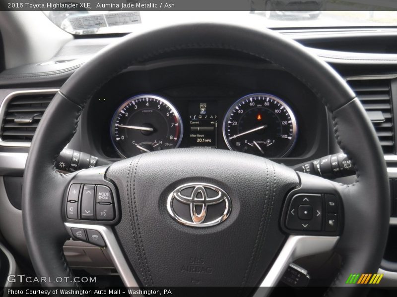 Alumina Jade Metallic / Ash 2016 Toyota Highlander XLE