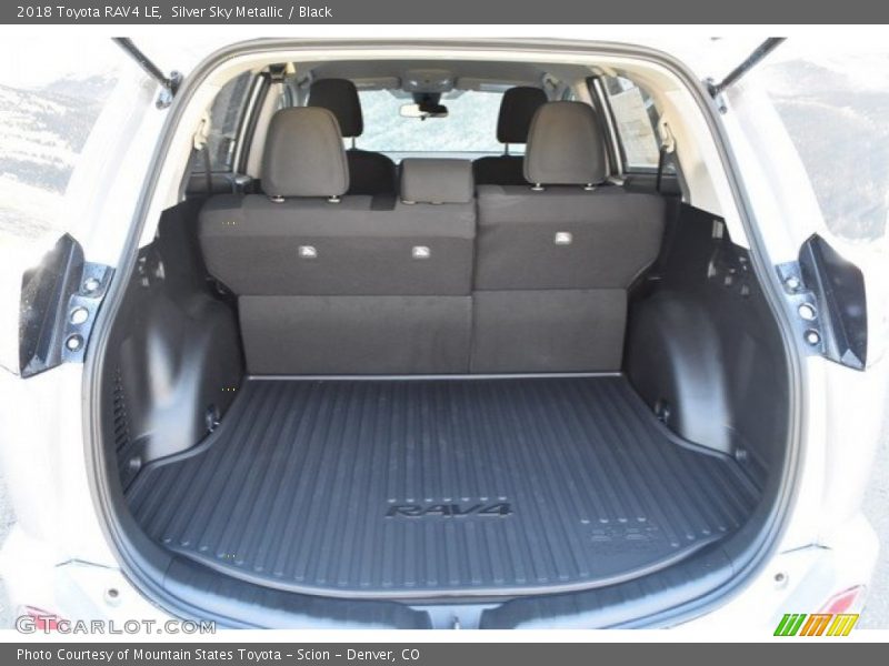 Silver Sky Metallic / Black 2018 Toyota RAV4 LE
