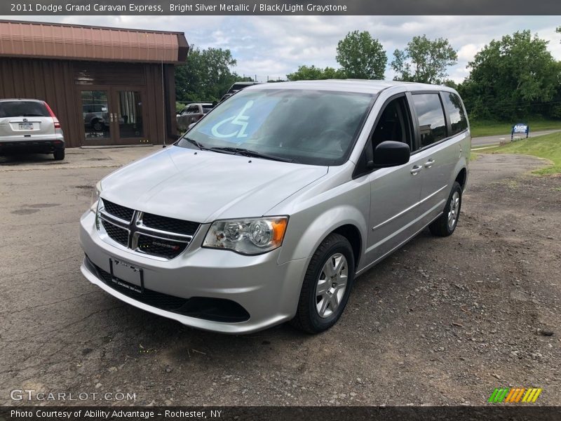 Bright Silver Metallic / Black/Light Graystone 2011 Dodge Grand Caravan Express