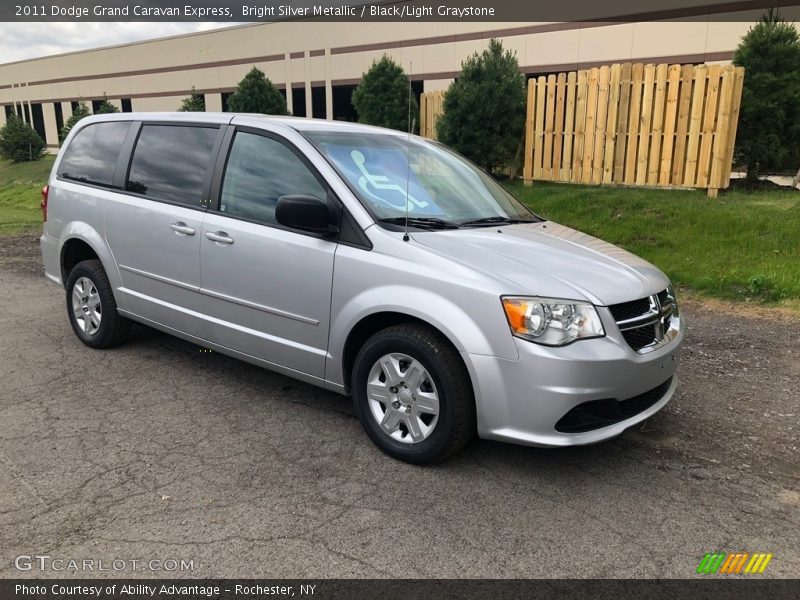 Bright Silver Metallic / Black/Light Graystone 2011 Dodge Grand Caravan Express