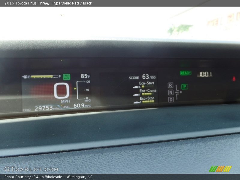 Hypersonic Red / Black 2016 Toyota Prius Three