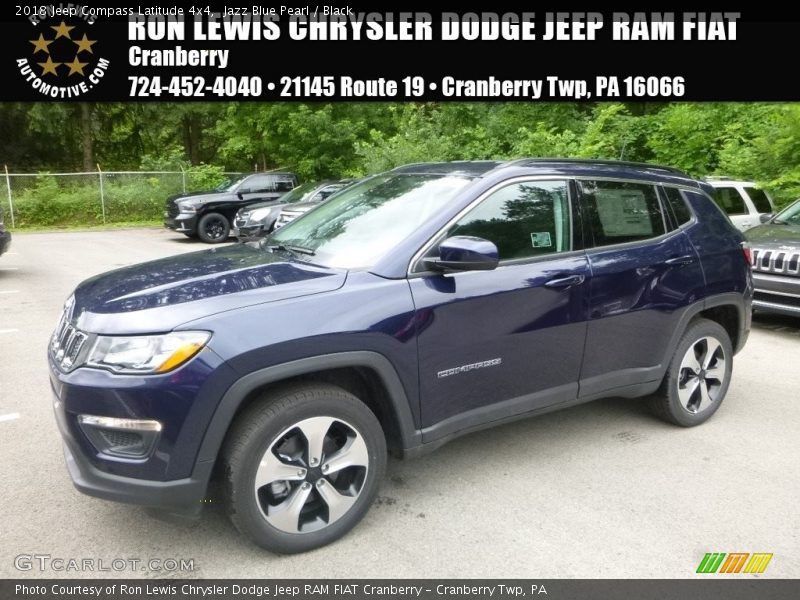 Jazz Blue Pearl / Black 2018 Jeep Compass Latitude 4x4