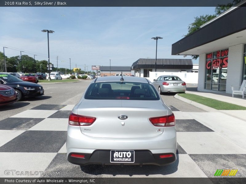 Silky Silver / Black 2018 Kia Rio S