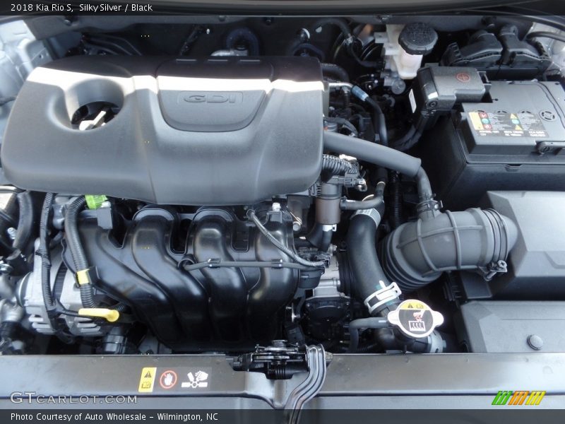 Silky Silver / Black 2018 Kia Rio S