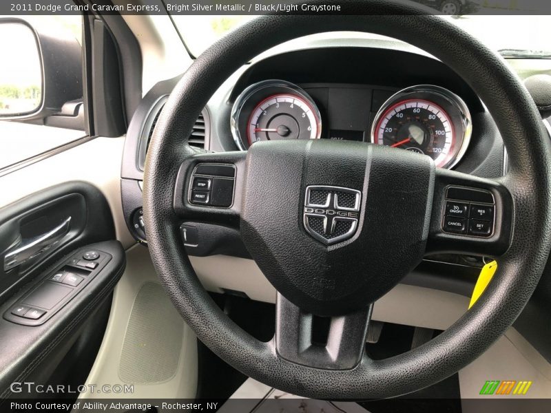 Bright Silver Metallic / Black/Light Graystone 2011 Dodge Grand Caravan Express
