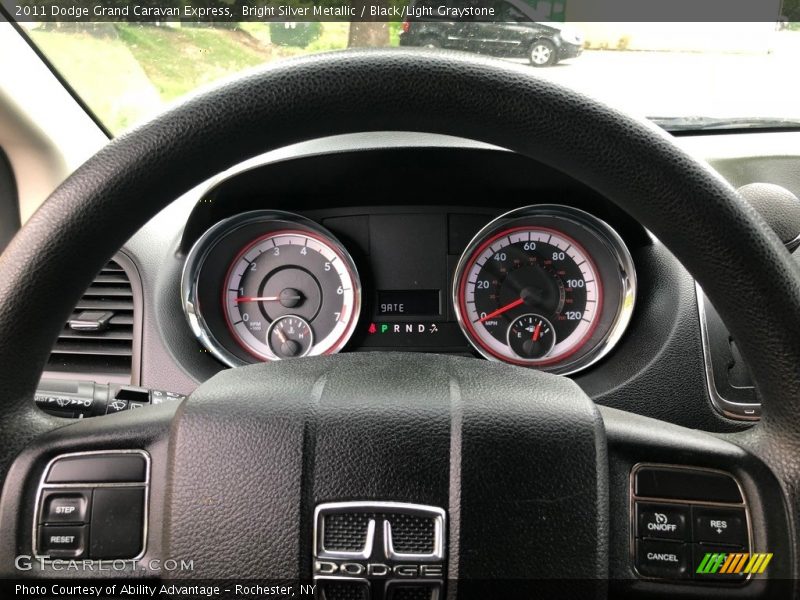 Bright Silver Metallic / Black/Light Graystone 2011 Dodge Grand Caravan Express