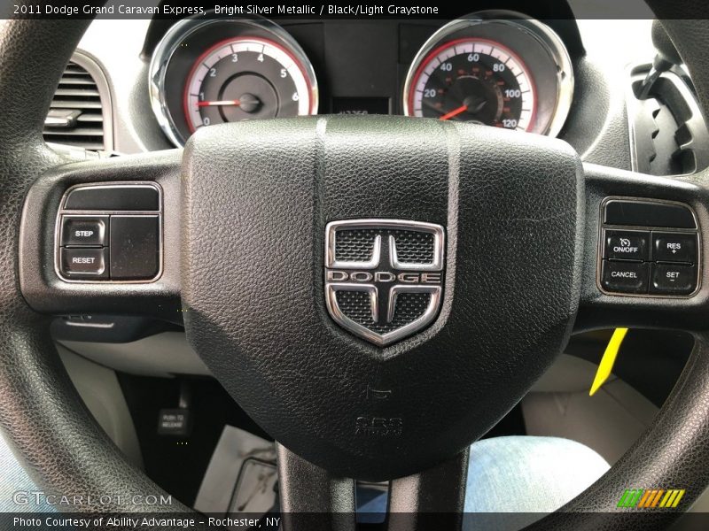 Bright Silver Metallic / Black/Light Graystone 2011 Dodge Grand Caravan Express