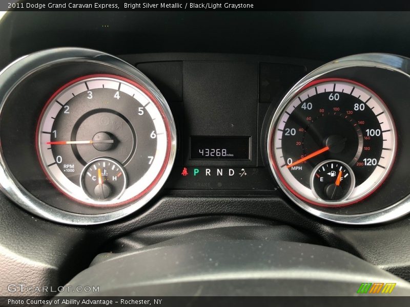 Bright Silver Metallic / Black/Light Graystone 2011 Dodge Grand Caravan Express