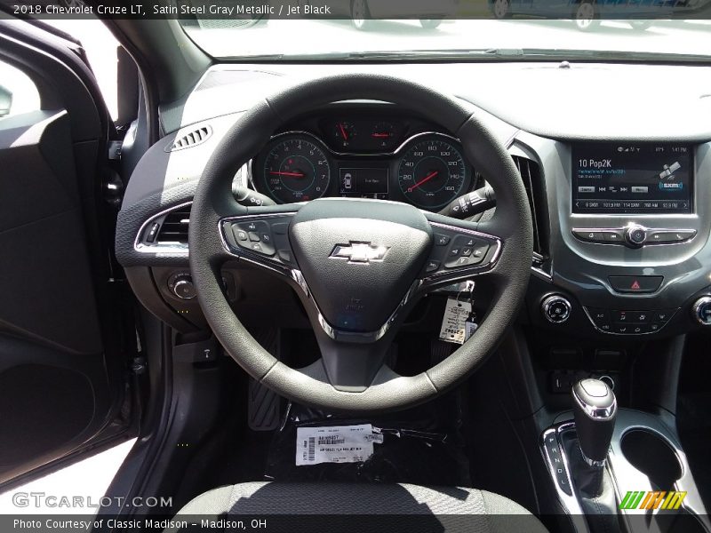 Satin Steel Gray Metallic / Jet Black 2018 Chevrolet Cruze LT