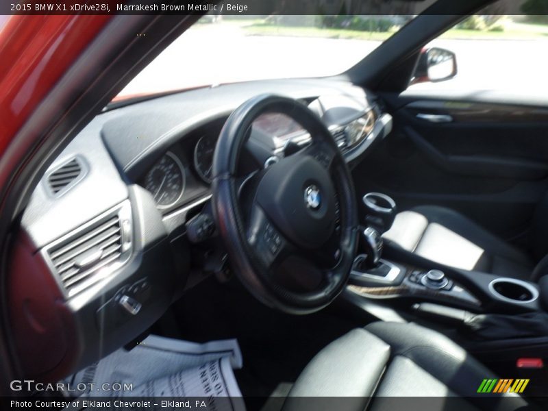 Marrakesh Brown Metallic / Beige 2015 BMW X1 xDrive28i