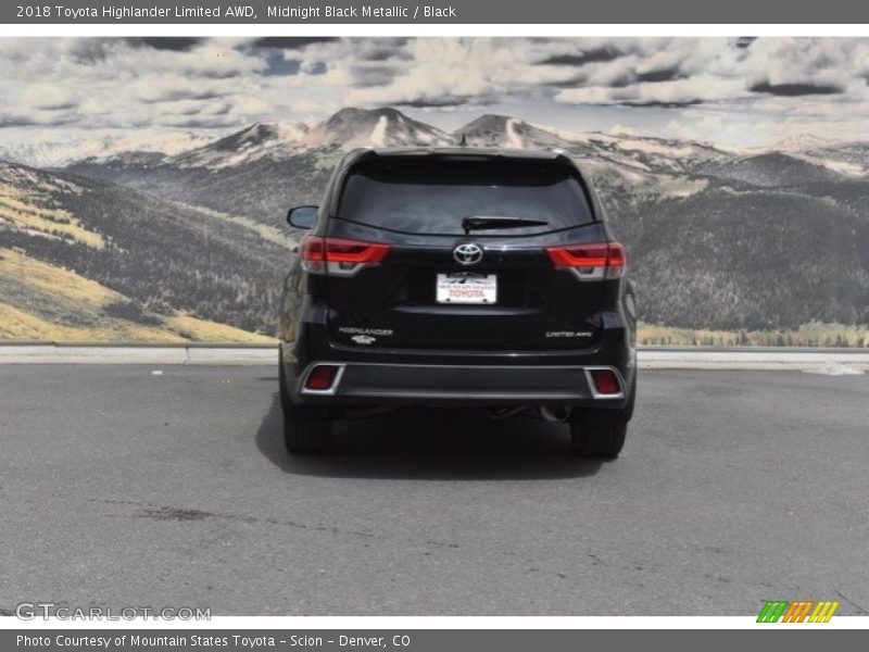 Midnight Black Metallic / Black 2018 Toyota Highlander Limited AWD