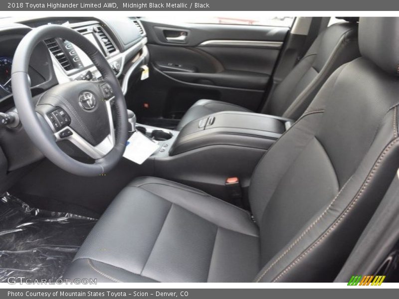 Midnight Black Metallic / Black 2018 Toyota Highlander Limited AWD