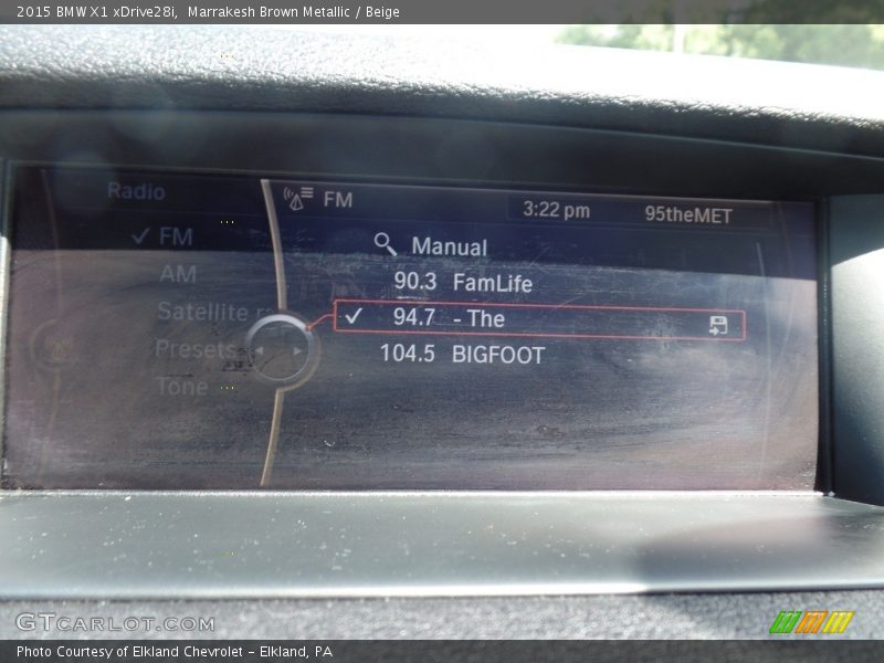 Marrakesh Brown Metallic / Beige 2015 BMW X1 xDrive28i