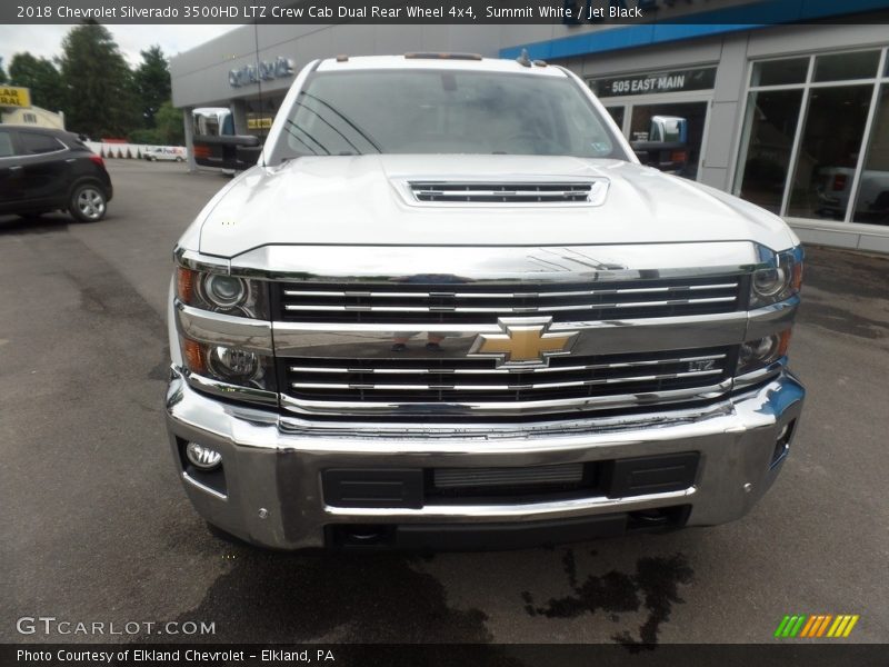 Summit White / Jet Black 2018 Chevrolet Silverado 3500HD LTZ Crew Cab Dual Rear Wheel 4x4